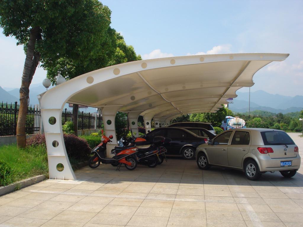 【論膜結(jié)構(gòu)車棚價格】實惠，就在燁興！
